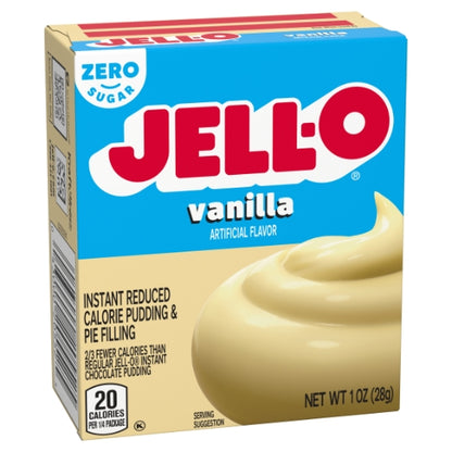 JELLO Vanilla Instant Sugar Free Fat Free Vanilla Flavored Instant Pudding Mix, 24 x 1 oz Case - DOT product image 4