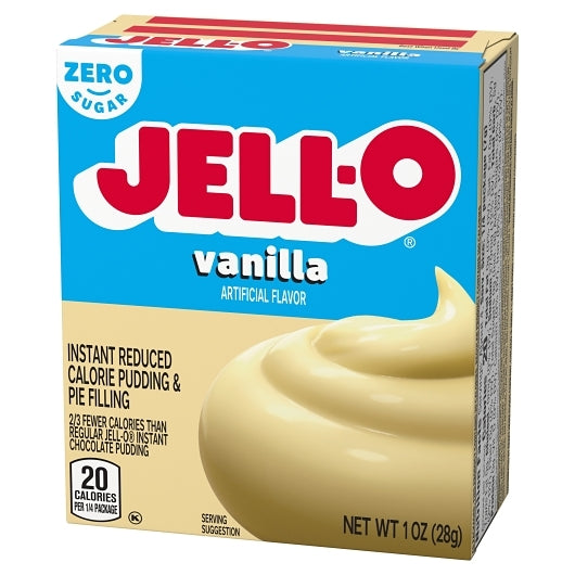 JELLO Vanilla Instant Sugar Free Fat Free Vanilla Flavored Instant Pudding Mix, 24 x 1 oz Case - DOT product image 5