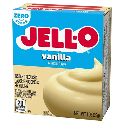 JELLO Vanilla Instant Sugar Free Fat Free Vanilla Flavored Instant Pudding Mix, 24 x 1 oz Case - DOT product image 5