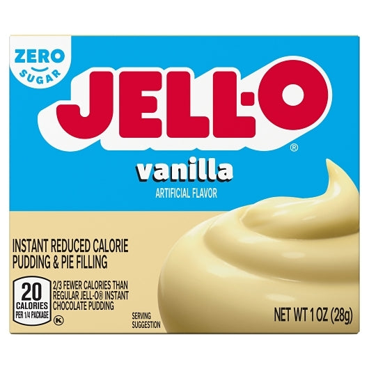 JELLO Vanilla Instant Sugar Free Fat Free Vanilla Flavored Instant Pudding Mix, 24 x 1 oz Case - DOT product image 6