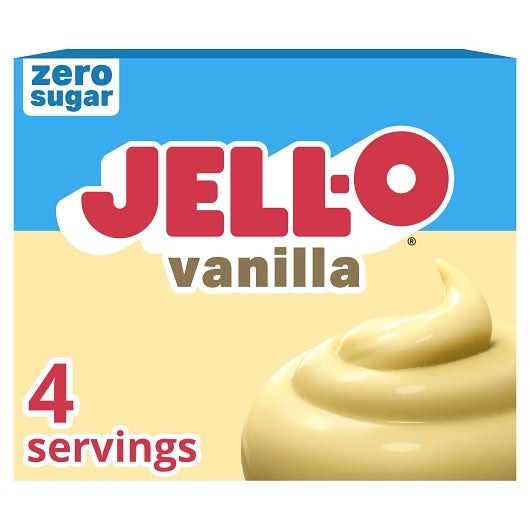 JELLO Vanilla Instant Sugar Free Fat Free Vanilla Flavored Instant Pudding Mix, 24 x 1 oz Case - GS1 mobile-ready hero image