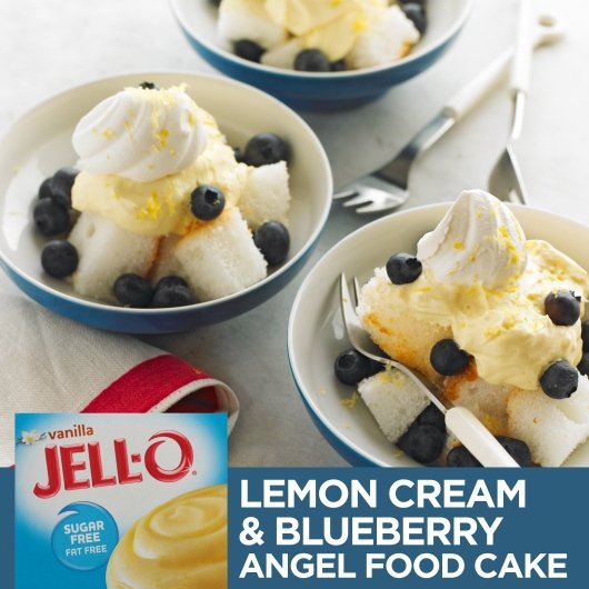 JELLO Vanilla Instant Sugar Free Fat Free Vanilla Flavored Instant Pudding Mix, 24 x 1 oz Case - DOT product image 3