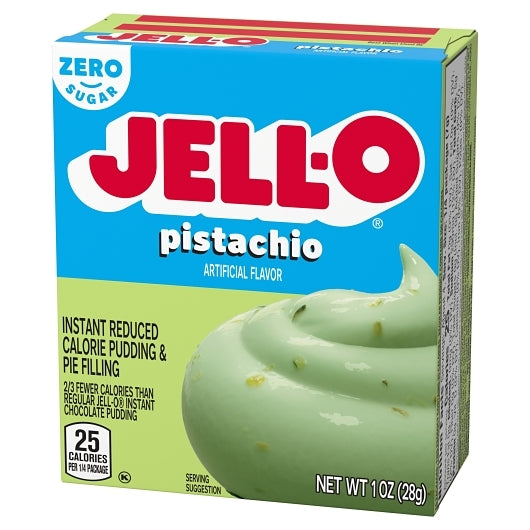 Jell O Instant Sugar Free Fat Free Pistachio Flavored Instant Pudding Mix, 24 x 1 oz Case - DOT product image 3