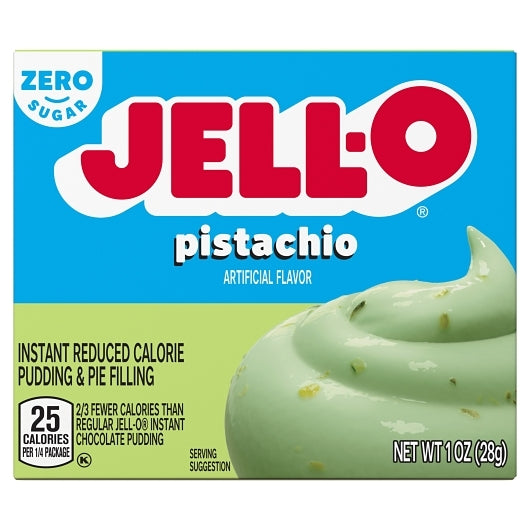 Jell O Instant Sugar Free Fat Free Pistachio Flavored Instant Pudding Mix, 24 x 1 oz Case - DOT product image 4