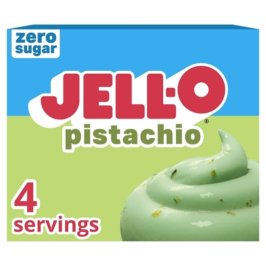 Jell O Instant Sugar Free Fat Free Pistachio Flavored Instant Pudding Mix, 24 x 1 oz Case - GS1 mobile-ready hero image