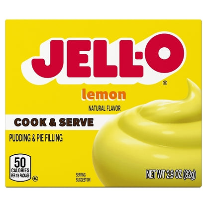 JELLO Lemon Pudding Lemon Flavored Instant Pudding Mix & Pie Filling, 24 x 82 GR Case - DOT product image 5