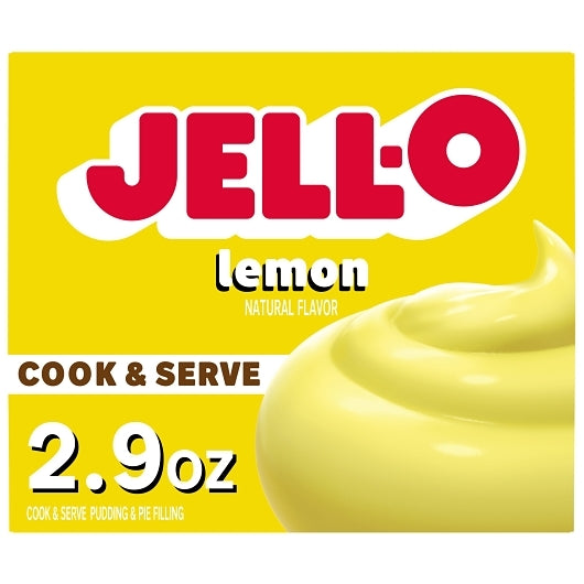 JELLO Lemon Pudding Lemon Flavored Instant Pudding Mix & Pie Filling, 24 x 82 GR Case - DOT product image 3