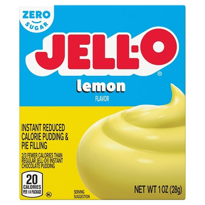 Jell-O Sugar Free Lemon Flavored Pudding Mix, 24 x 1 oz Case - DOT product image 2