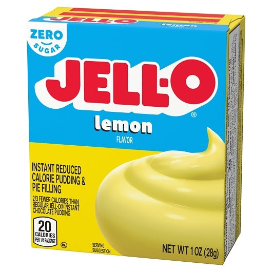 Jell-O Sugar Free Lemon Flavored Pudding Mix, 24 x 1 oz Case - DOT product image 5