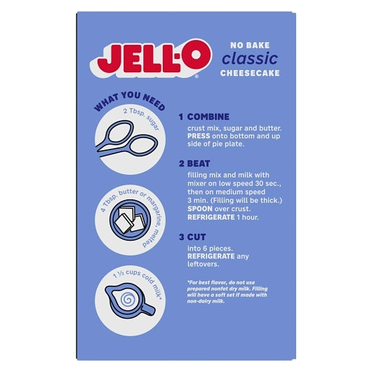 JELLO No Bake Dessert, 6 x 11.1 oz Case - DOT product image 7