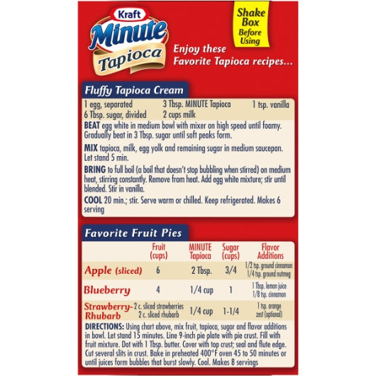 Minute Tapioca Instant Pudding Mix, 12 x 226 GR Case - DOT product image 5