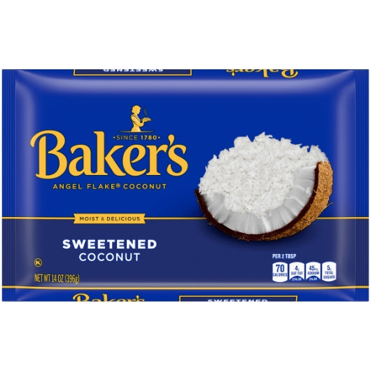 Bakers Sweetened Coconut Display, 10 x 396 GR Case - DOT product image 2
