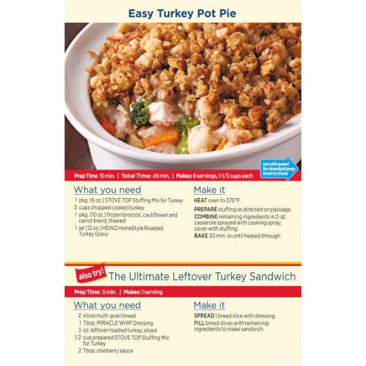 Stove Top TURKEY Stuffing, 12 x 6 oz Case - DOT product image 6