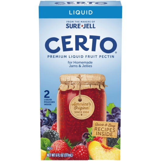 Certo Pectin Fruit Liquid Certo, 16 x 177 ML Case - Bakery & Desserts