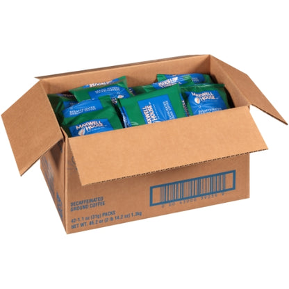 Coffee Original Roast Decaffeinated Ground Coffee, 42 x 1.1 oz Case - DOT product image 4