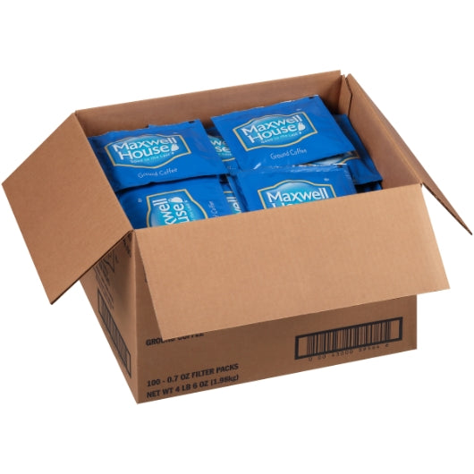 Maxwell House Filter Pack Ground Coffee, 100 x 0.7 oz Case - DOT product image 5