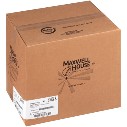 Maxwell House Urn Pack Regular Roast Ground Coffee, 28 x 14 oz Case - DOT product image 5