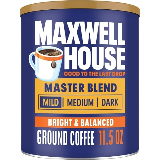 Maxwell House Master Blend Ground Coffee, 6 x 11.5 oz Case - DOT product image 8