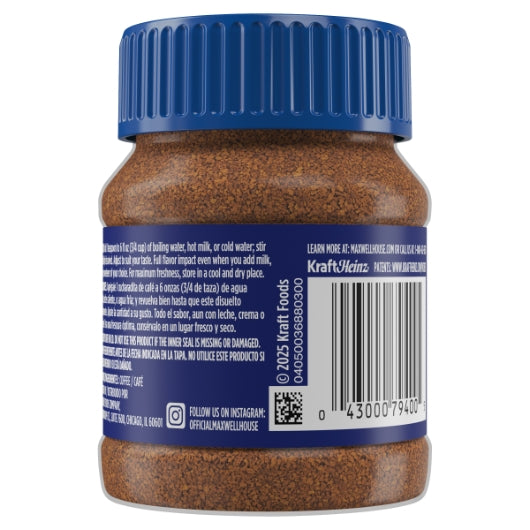 Maxwell House Coffee Instant Original Coffee, 12 x 2 oz Case - DOT product image 6