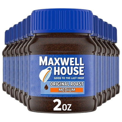 Maxwell House Coffee Instant Original Coffee, 12 x 2 oz Case - DOT product image 4