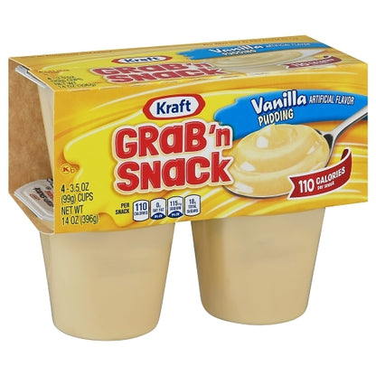 Grab N Snacks Vanilla Pudding, 12 x 3.5 oz Case - DOT product image 3