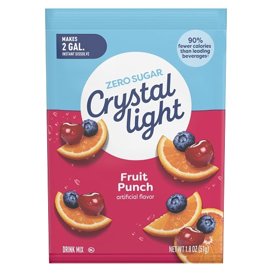 Crystal Light Fruit Punch Beverage Mix, 12 x 1.8 oz Case - Beverages