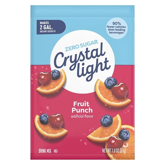 Crystal Light Fruit Punch Beverage Mix, 12 x 1.8 oz Case - DOT product image 2