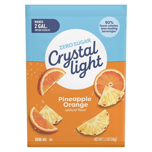 Crystal Light Pineapple Orange Beverage Mix, 12 x 48 GR Case - Front/center packaged product image