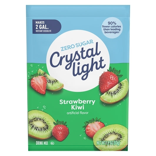 Crystal Light Strawberry Kiwi Beverage Mix, 12 x 53 GR Case - Front/center packaged product image