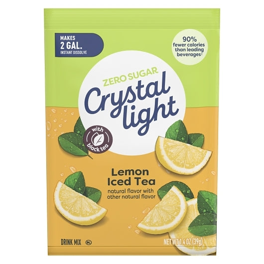 Crystal Light Iced Tea Beverage Mix, 12 x 39 GR Case - Front/center packaged product image