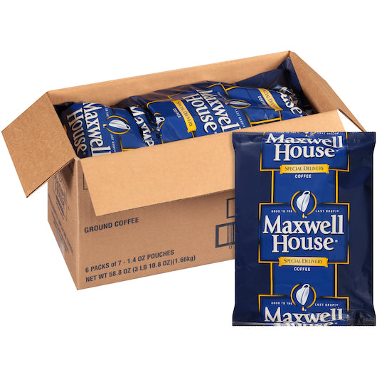 Maxwell House Special Delivery Ground Coffee, 42 x 1.4 oz Case - DOT product image 7