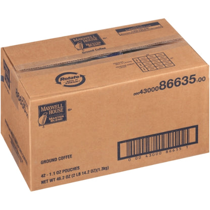 Maxwell House Coffee Master Blend Ground Coffee, 42 x 1.1 oz Case - DOT product image 5