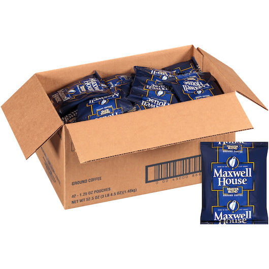 Maxwell House Coffee Master Blend Ground Coffee, 42 x 1.25 oz Case - DOT product image 7