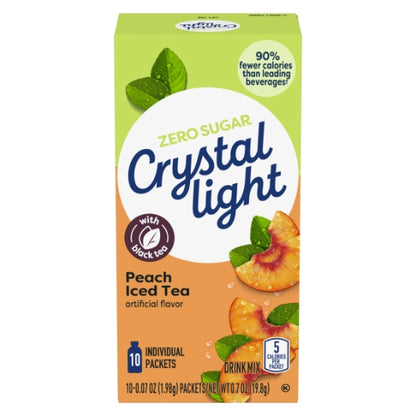 Crystal Light BEVERAGE ON THE GO PEACH TEA, 12 x 10 x 0.07 oz Case - DOT product image 2