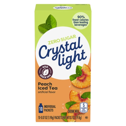 Crystal Light BEVERAGE ON THE GO PEACH TEA, 12 x 10 x 0.07 oz Case - DOT product image 2