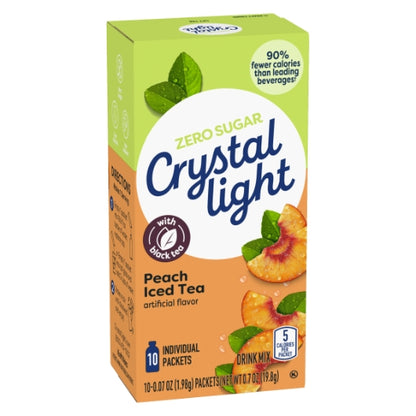 Crystal Light BEVERAGE ON THE GO PEACH TEA, 12 x 10 x 0.07 oz Case - DOT product image 7