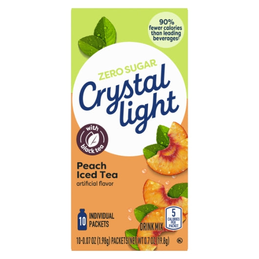 Crystal Light BEVERAGE ON THE GO PEACH TEA, 12 x 10 x 0.07 oz Case - DOT product image 4