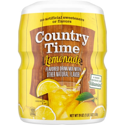 Country Time Lemonade Beverage Mix, 12 x 19 oz Case - DOT product image 2