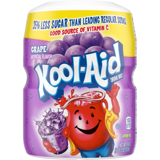 Kool Aid Grape Beverage, 12 x 19 oz Case - DOT product image 2