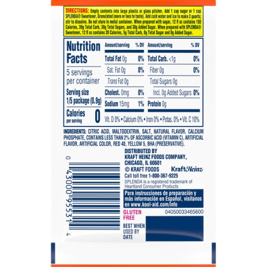 Kool Aid Orange Beverage, 192 x 0.15 oz Case - DOT product image 5