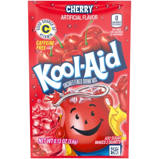 Kool Aid Cherry Beverage, 192 x 0.13 oz Case - Beverages