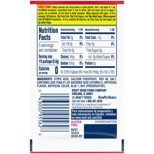 Kool Aid Cherry Beverage, 192 x 0.13 oz Case - DOT product image 6