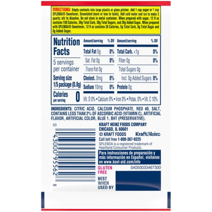 Kool Aid Cherry Beverage, 192 x 0.13 oz Case - DOT product image 6