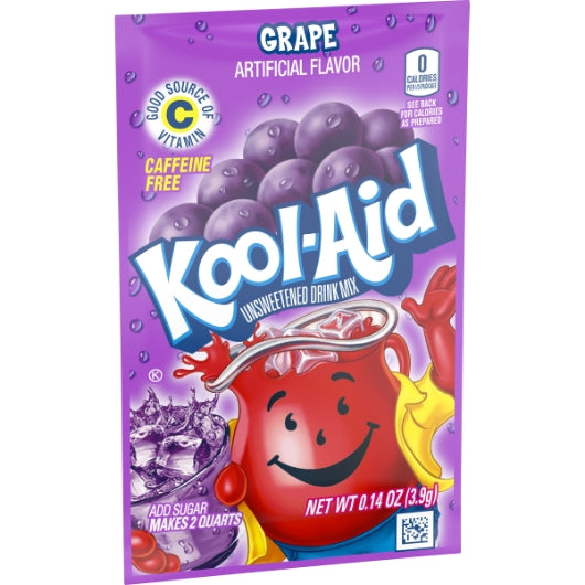 Kool Aid Grape Beverage, 192 x 0.14 oz Case - DOT product image 3