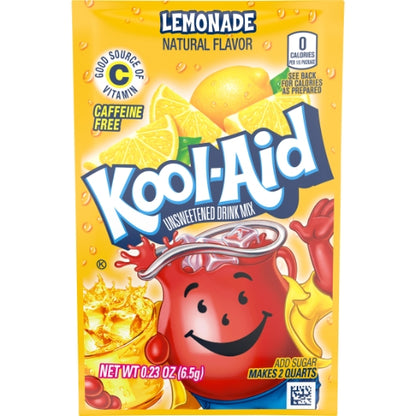 Kraft Kool Aid Lemonade Beverage, 192 x 6.5 GR Case - Beverages