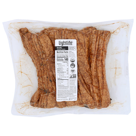 Lightlife Smokey Tempeh Strips, 4 x 1.5 lb Case - Prepared Foods