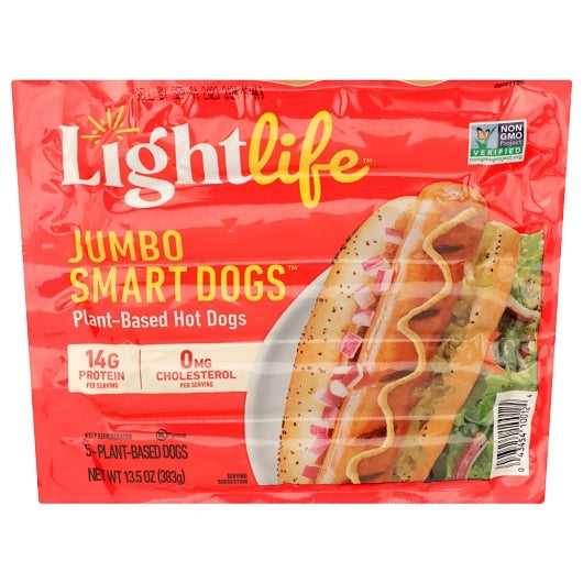Lightlife Smart Jumbo Dogs, 12 x 13.5 oz Case - Prepared Foods