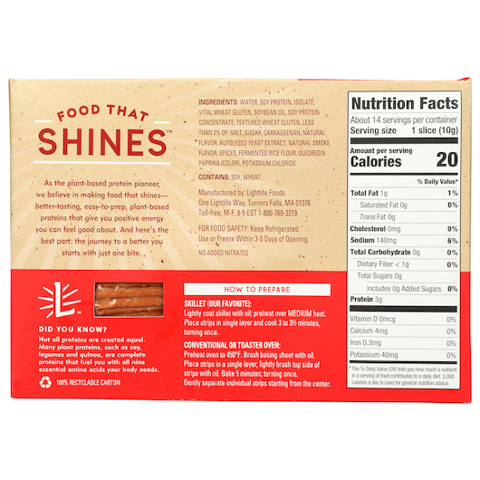 Lightlife Smart Bacon, 12 x 5 oz Case - DOT product image 7