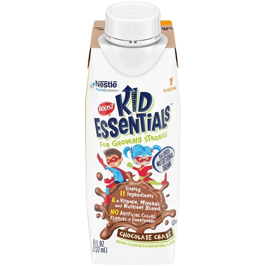 Boost Kid Essentials Chocolate Craze, 24 x 8.01 fl oz Case - Health & Personal Care