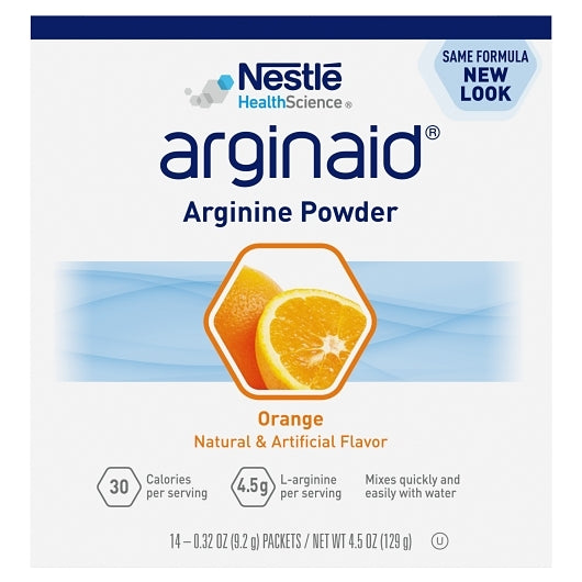 Arginaid Nestle Orange Arginine Powder Packets, 4 x 14 x 0.32 oz Case - DOT product image 2